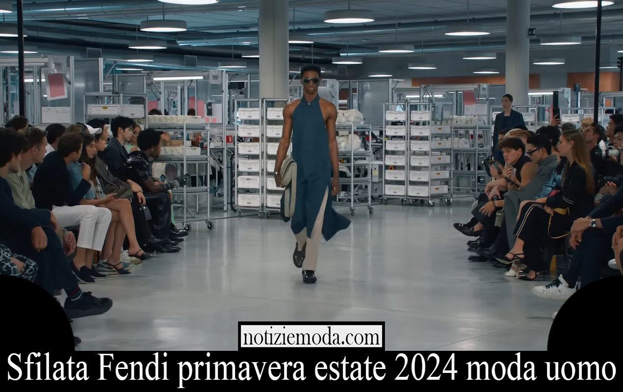 Sfilata Fendi primavera estate 2024 moda uomo