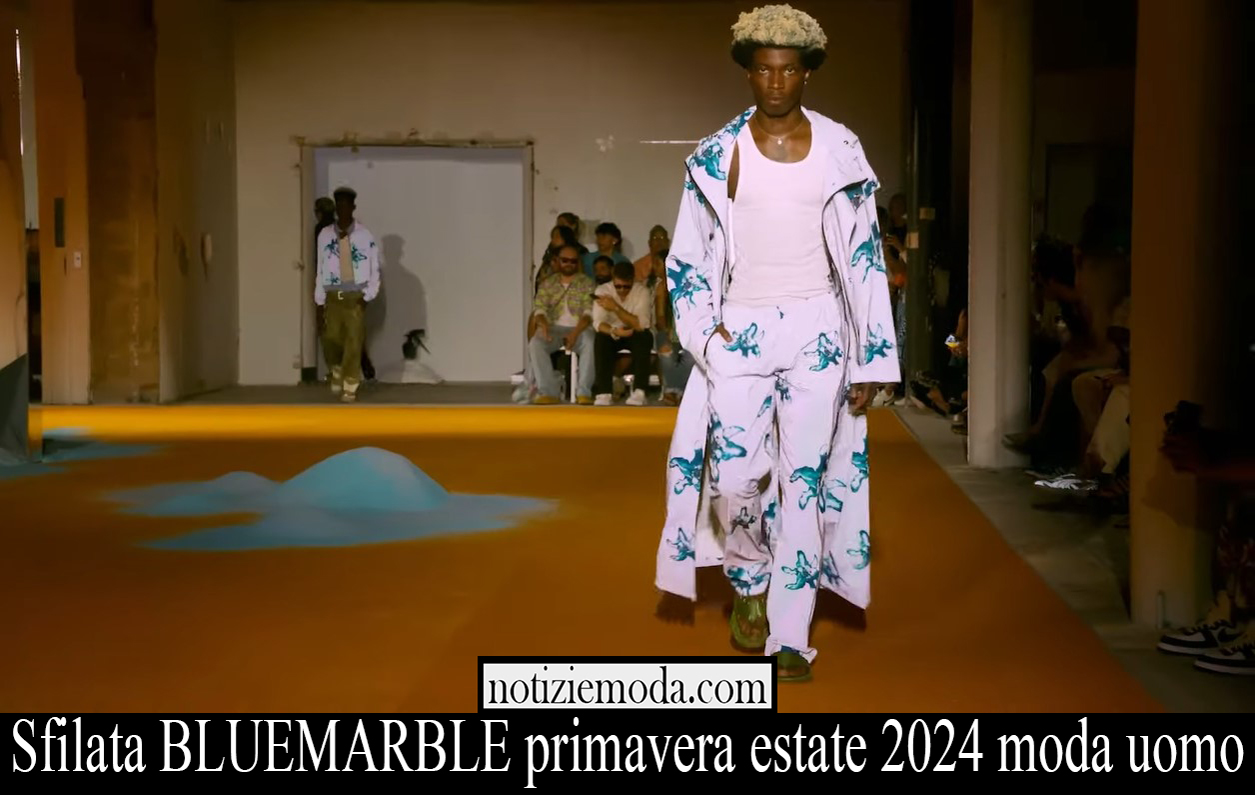 Sfilata BLUEMARBLE primavera estate 2024 moda uomo