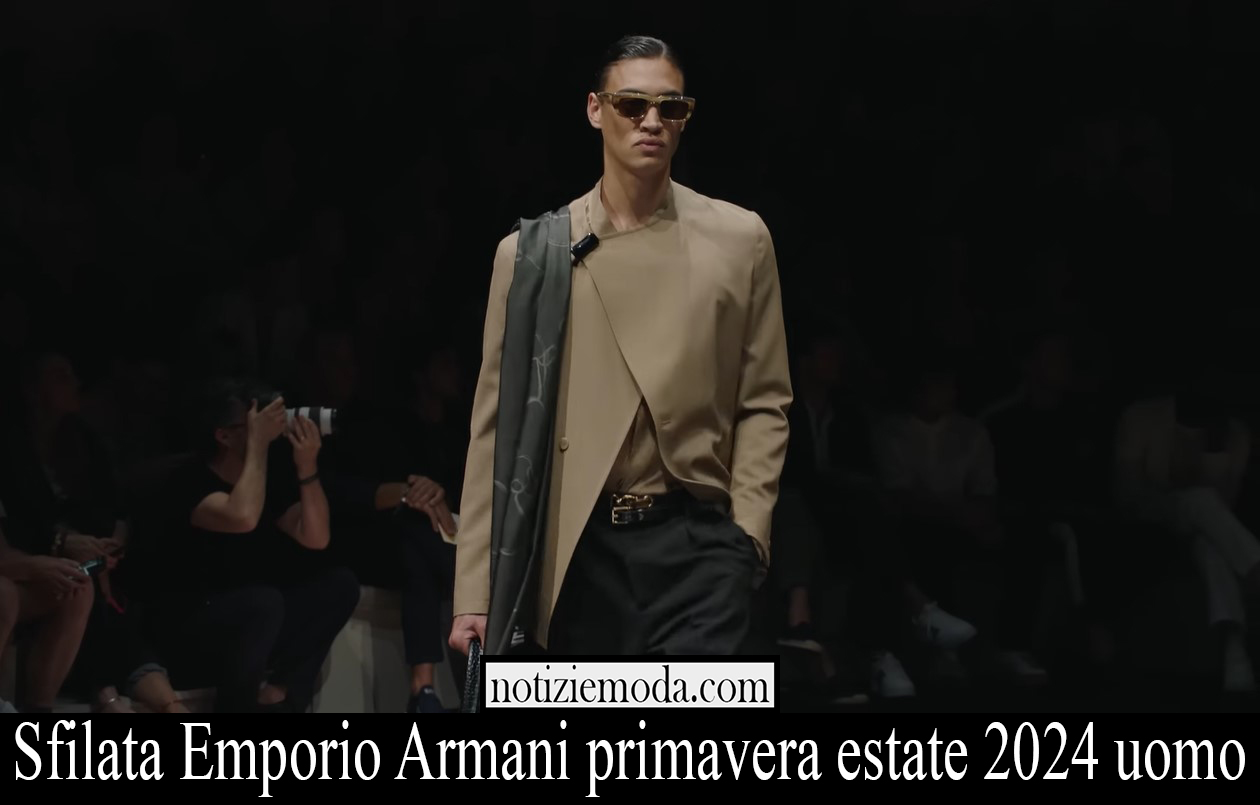 Sfilata Emporio Armani primavera estate 2024 uomo