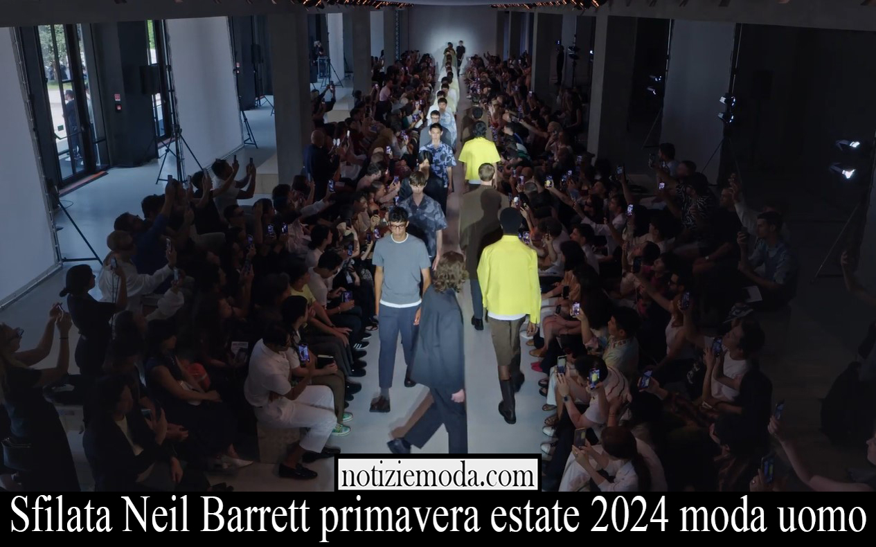 Sfilata Neil Barrett primavera estate 2024 moda uomo