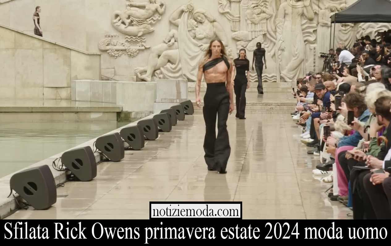 Sfilata Rick Owens primavera estate 2024 moda uomo