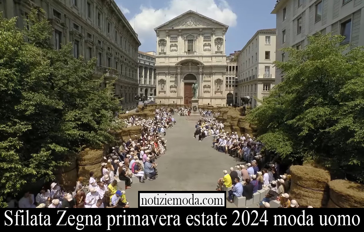 Sfilata Zegna primavera estate 2024 moda uomo