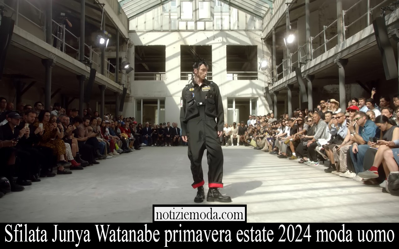 Sfilata Junya Watanabe primavera estate 2024 moda uomo