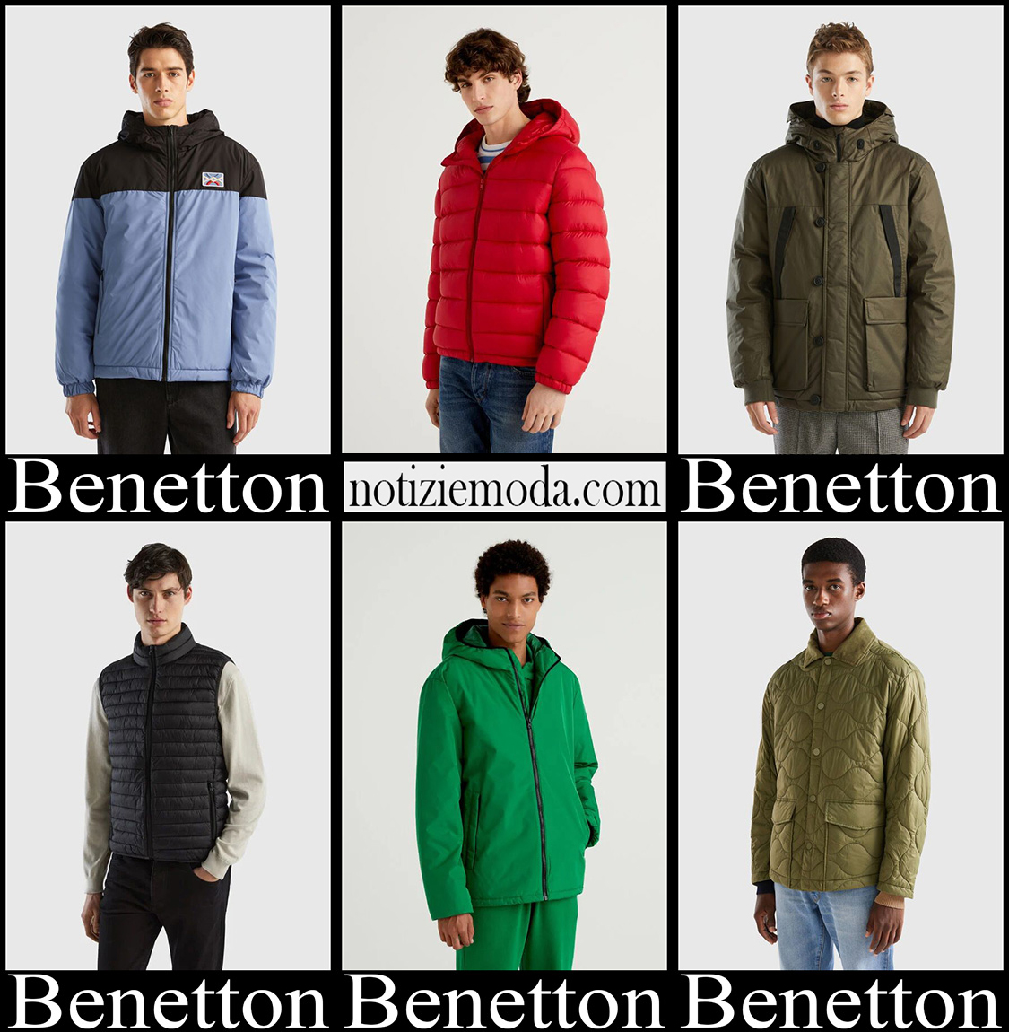 Giacche Benetton 2024 abbigliamento uomo nuovi arrivi