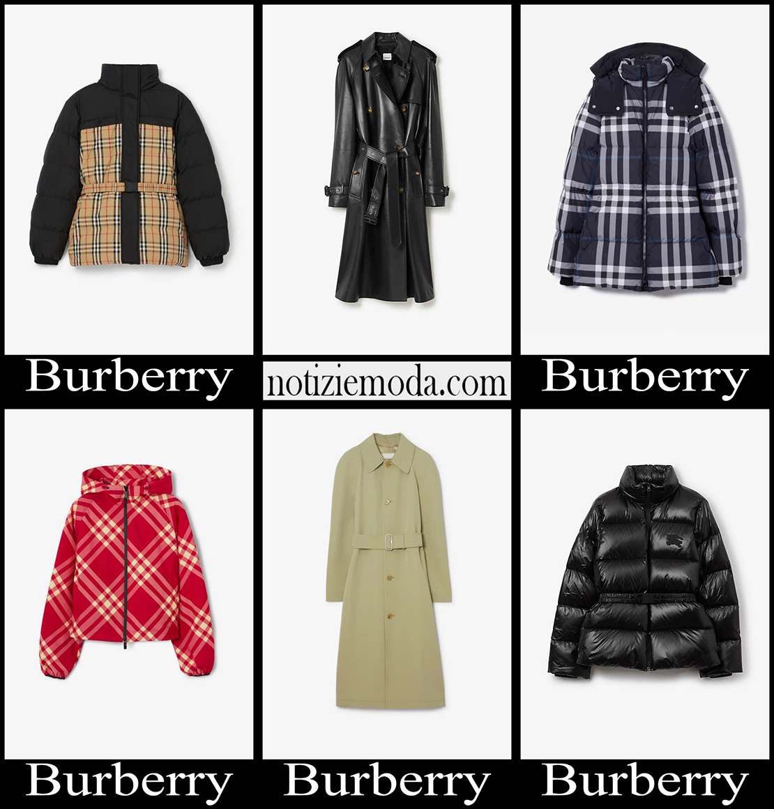 Giacche Burberry 2024 abbigliamento donna nuovi arrivi