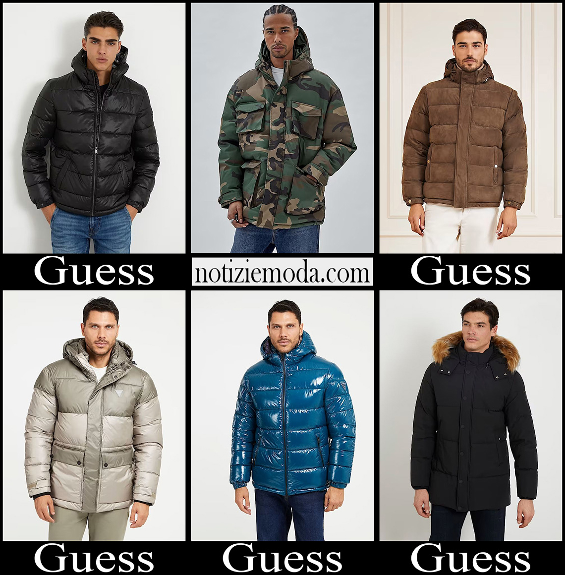 Giacche Guess 2024 abbigliamento uomo nuovi arrivi