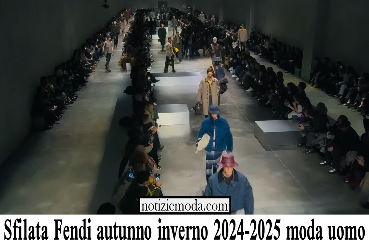 Sfilata Fendi autunno inverno 2024 2025 moda uomo