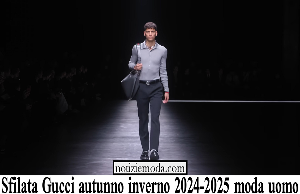 Sfilata Gucci autunno inverno 2024 2025 moda uomo